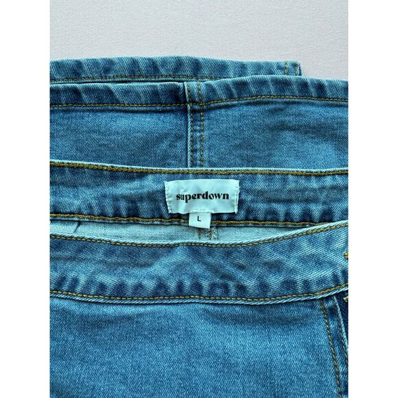 Superdown Denim Mini Skirt - Picture 6 of 9